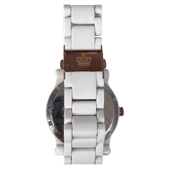 Juicy Couture Women 1901591 HRH Rose Gold Plastic white Band Watch - Picture 3 of 5